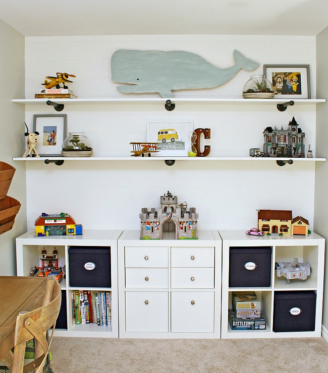 shelves for boys bedroom
