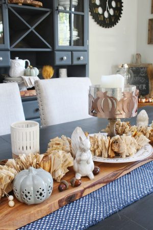 Farmhouse Fall Dining Room- Fall Home Tour - Clean and Scentsible