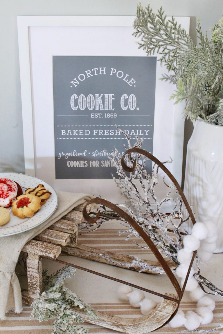 Free North Pole Cookie Co. Christmas Printable - Clean and Scentsible