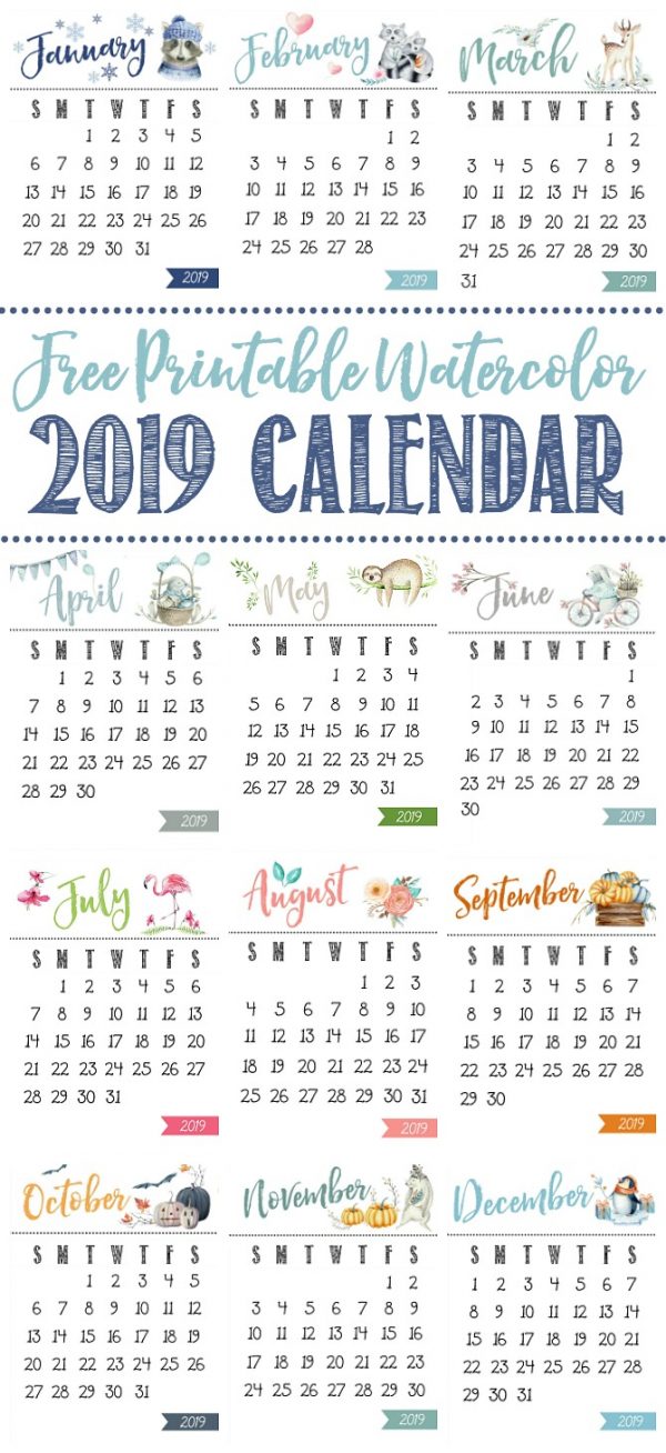 Free Printable Calendar - Clean and Scentsible