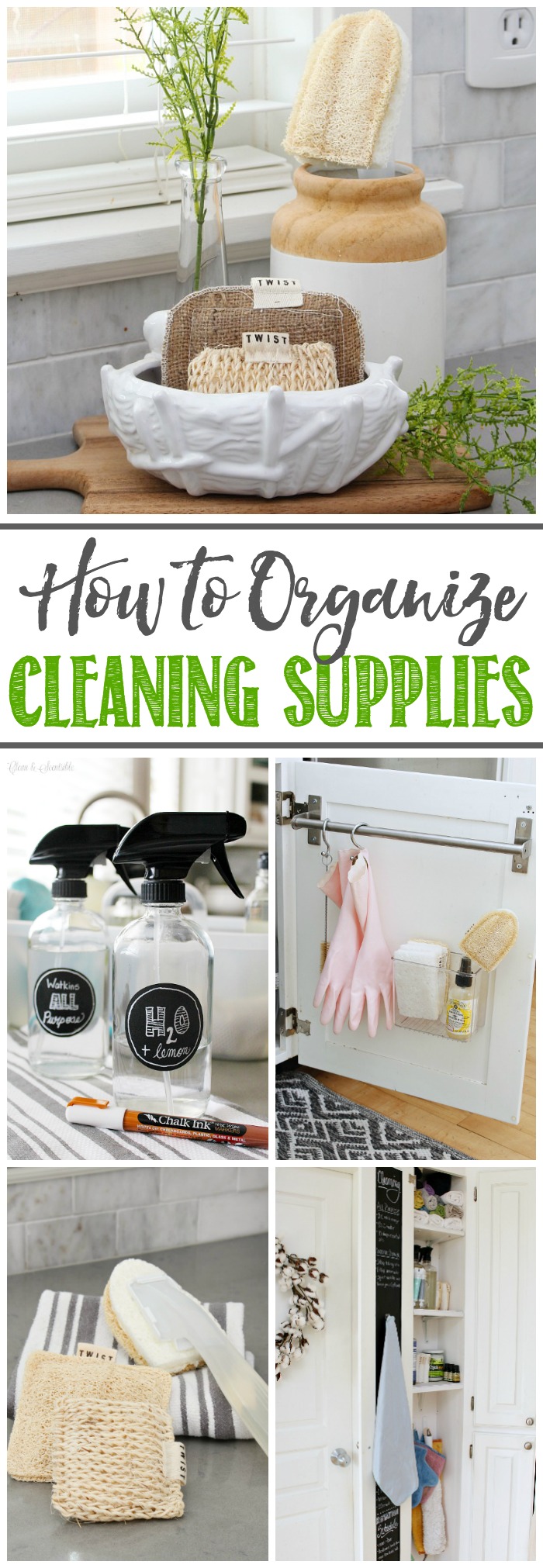 Organizing Cleaning Supplies For Quick And Easy Cleaning Clean And 