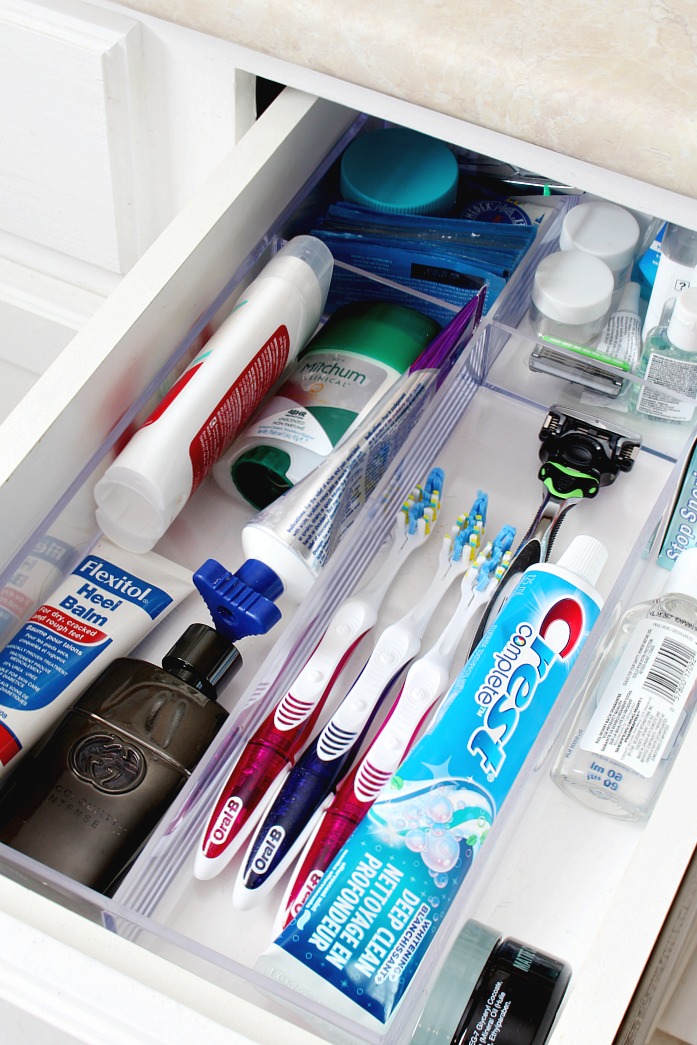 bathroom organization organize tips drawer storage caddy easy organized cabinet cleaning member each