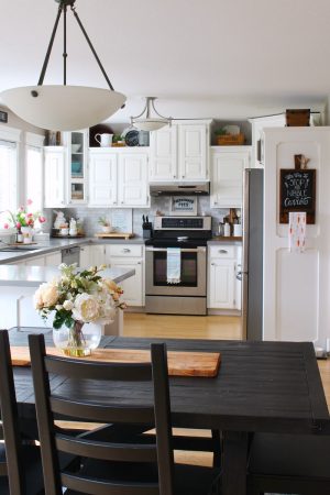 Simple Spring Decorations for the Kitchen - Clean and Scentsible