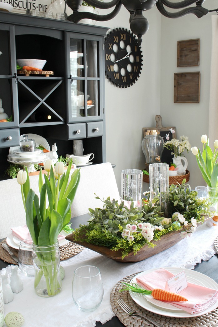 Spring Decorations for the Dining Room - Clean and Scentsible