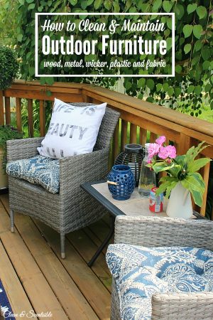 How to Clean Outdoor Cushions - Clean and Scentsible