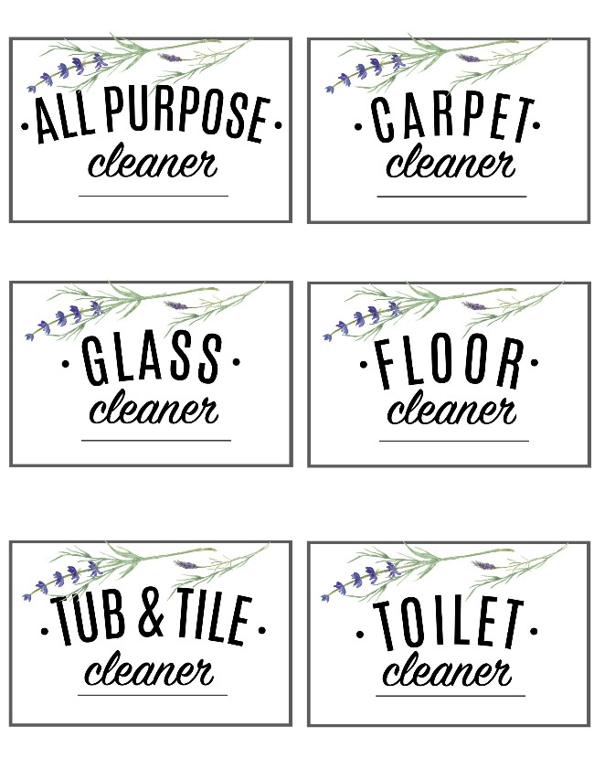 free printable cleaning labels clean and scentsible