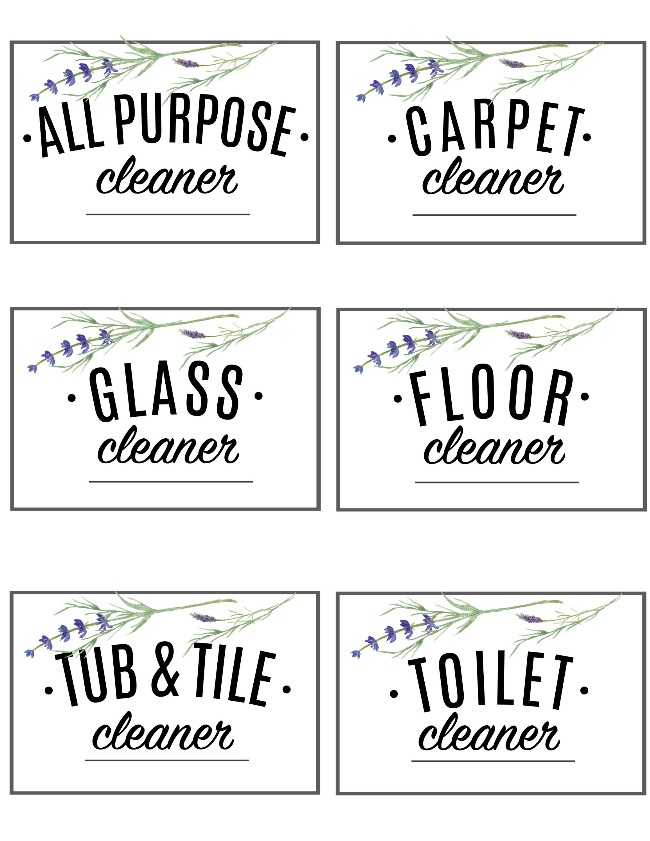 Free Printable Cleaning Labels Clean And Scentsible