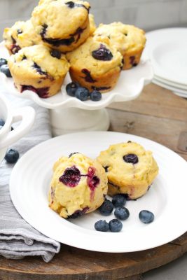 Blueberry Cornmeal Muffins - Clean and Scentsible