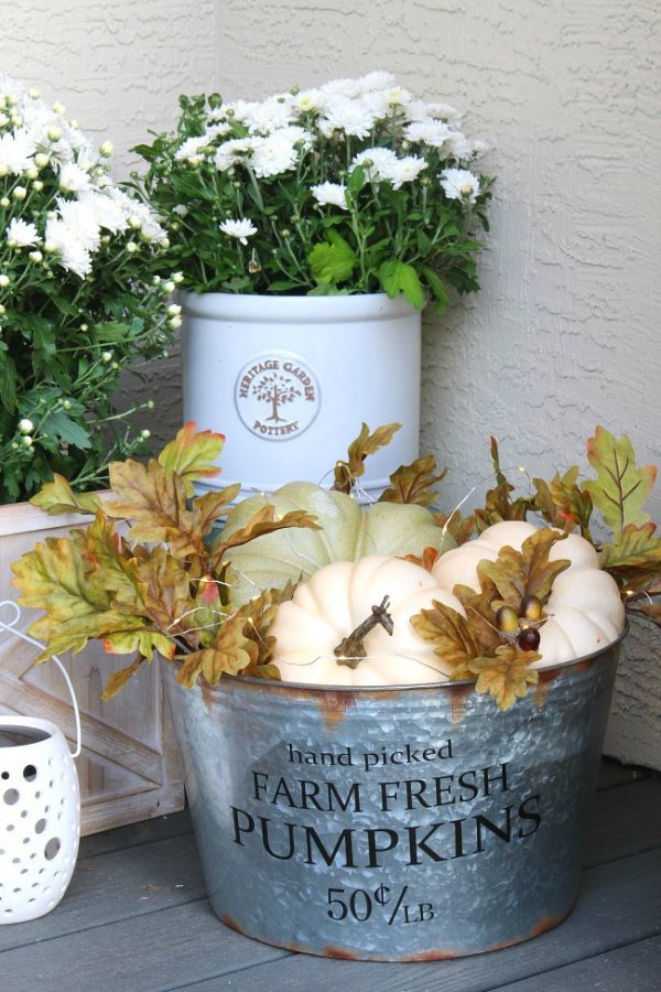 Lighted Fall Pumpkin Basket - Clean and Scentsible