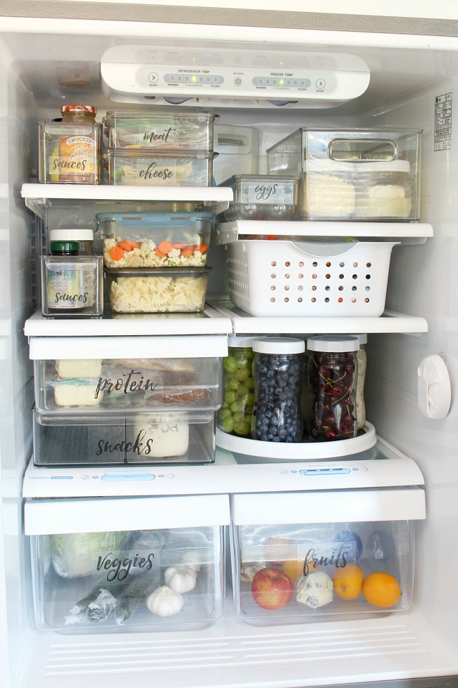 Small Fridge Cleaning (and New Organizing System) 