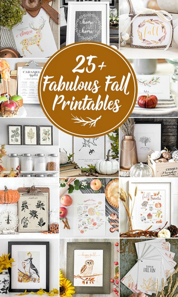 Fall Favorites Free Fall Printable - Clean and Scentsible