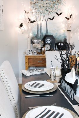 Dining Room Halloween Decor Ideas - Clean and Scentsible