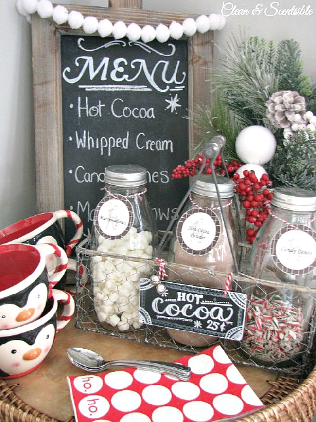 Custom Christmas Hot Cocoa Jar, Hot Chocolate Supplies for Hot