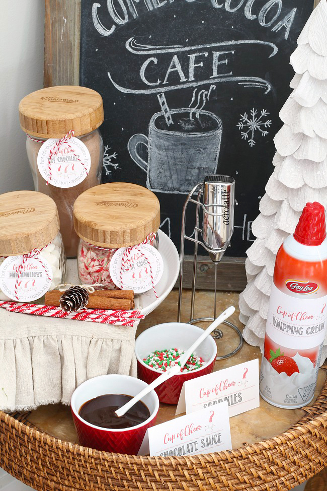 Easy Hot Cocoa Bar Ideas - from Somewhat Simple