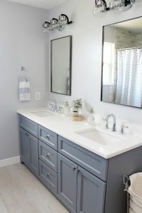 Coastal Style Bathroom Makeover - Clean and Scentsible