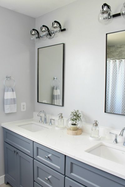 Coastal Style Bathroom Makeover - Clean and Scentsible