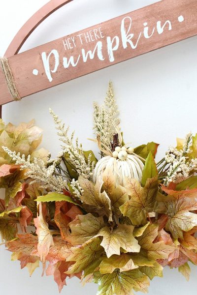 DIY Copper Fall Hoop Wreath - Clean and Scentsible