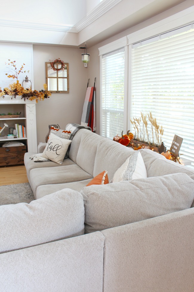 Fall Living Room Decor - Clean and Scentsible