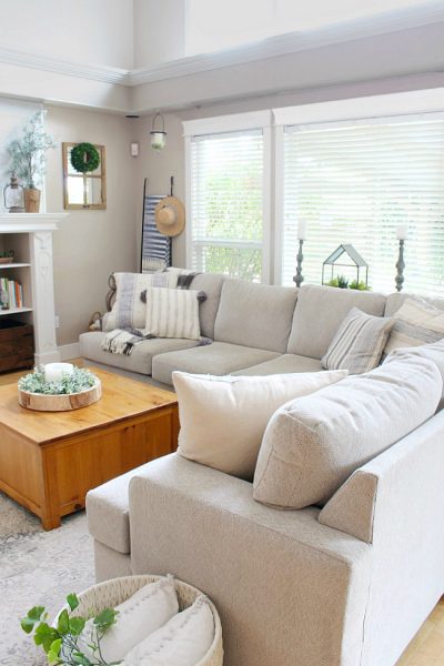 Our Updated Living Room Design - Clean and Scentsible