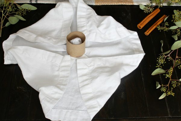 Thanksgiving Place Settings - Pumpkin Napkin Fold - Clean and Scentsible