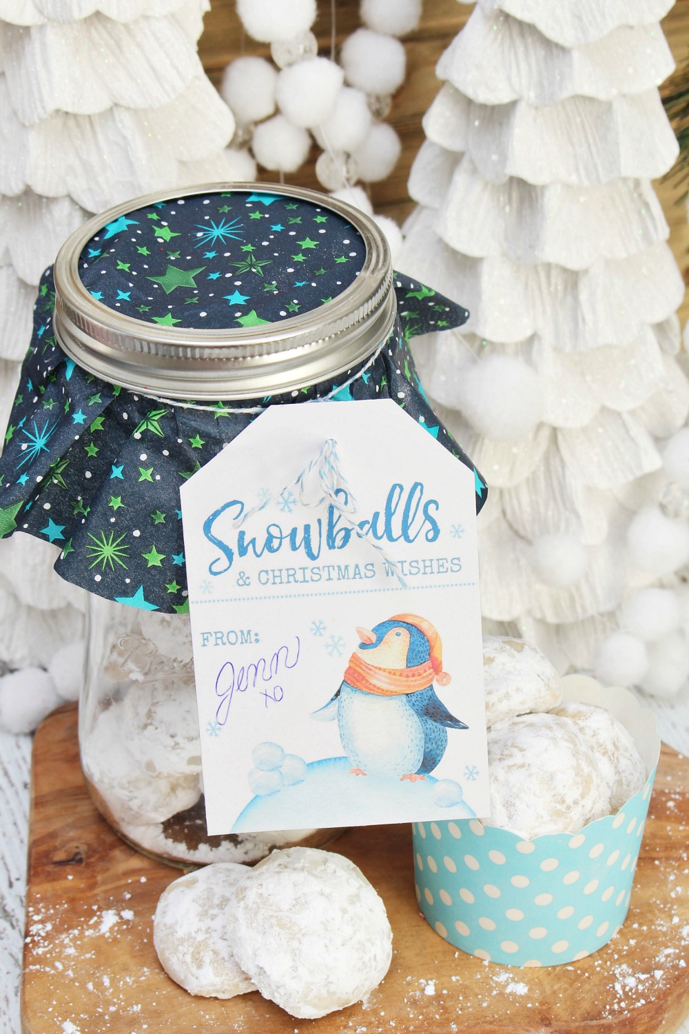 Christmas Treat Jar and Printable Gift Tag + Giveaway