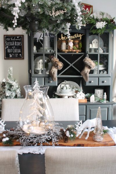 Christmas Dining Room Decor - Clean and Scentsible