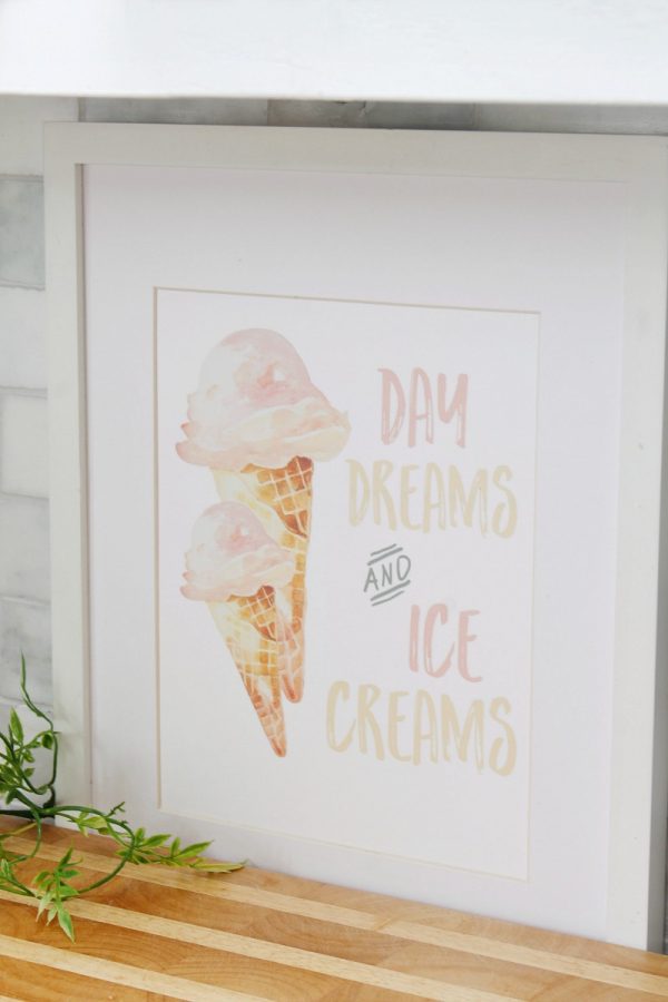 Day Dreams and Ice Creams Ice Cream Cone Printable - Clean and Scentsible