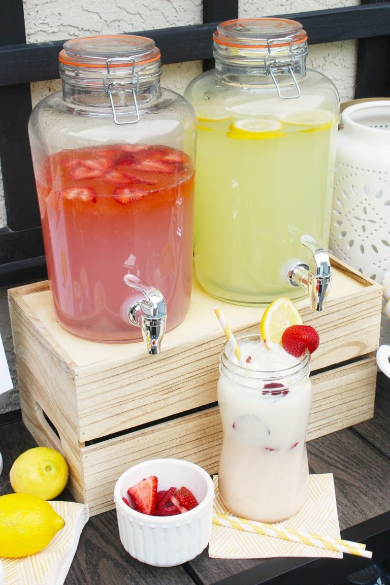 Homemade Lemonade Float Bar - Clean and Scentsible