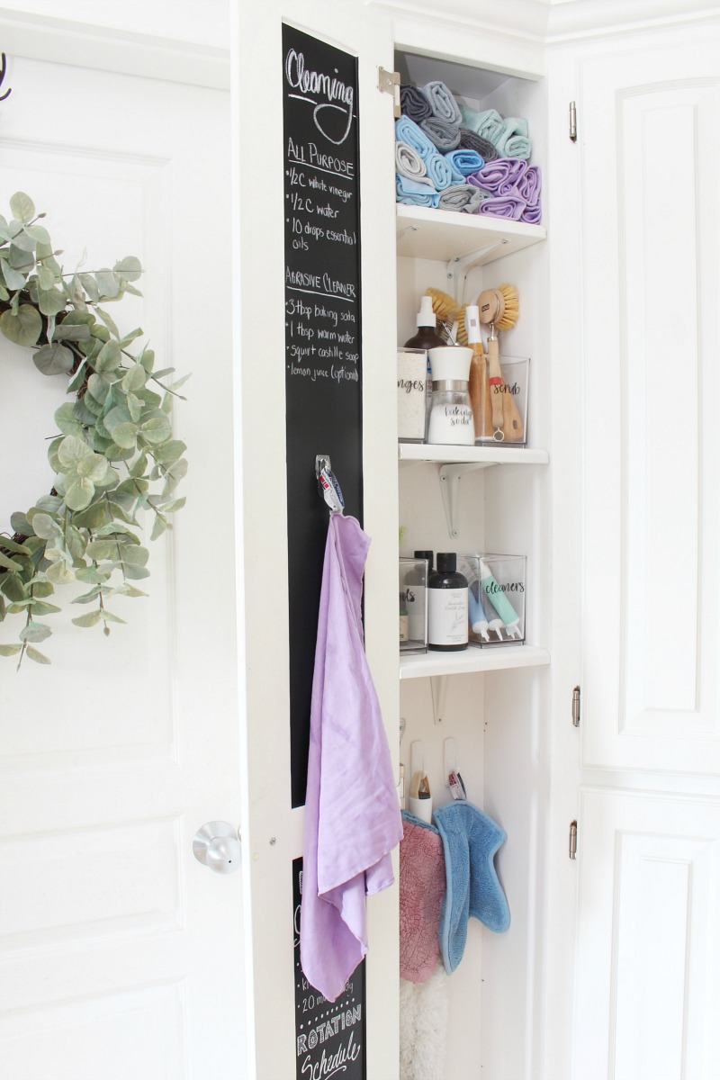Front Entry Small Closet Organization Ideas - Clean and Scentsible