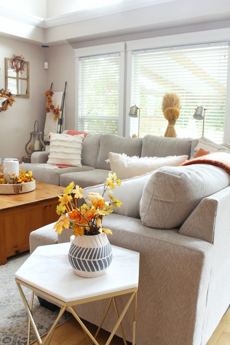 Cozy Fall Living Room Decor - Clean And Scentsible