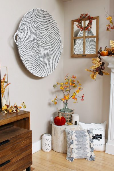 Cozy Fall Living Room Decor - Clean and Scentsible