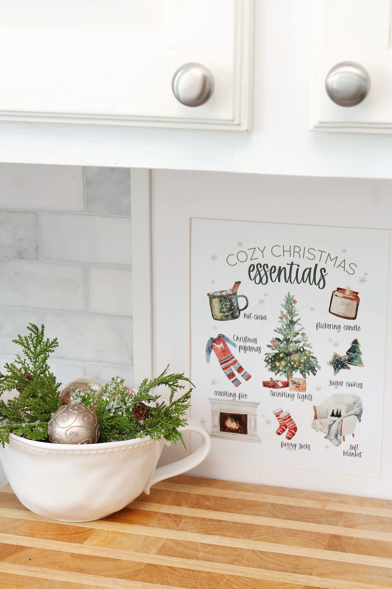 Cozy Christmas Essentials Free Christmas Printable - Clean and ...