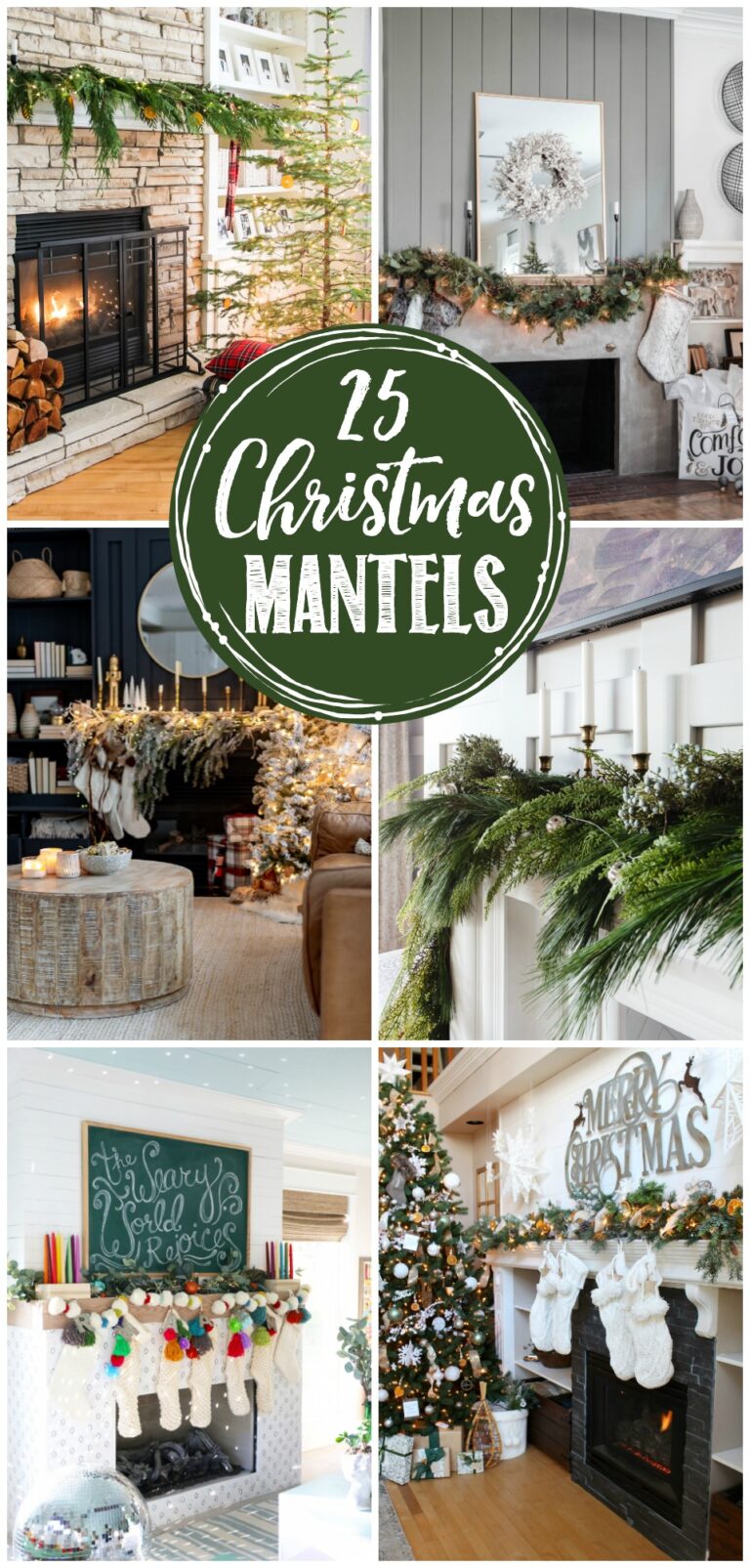 Christmas Mantel Decor Ideas - Clean and Scentsible