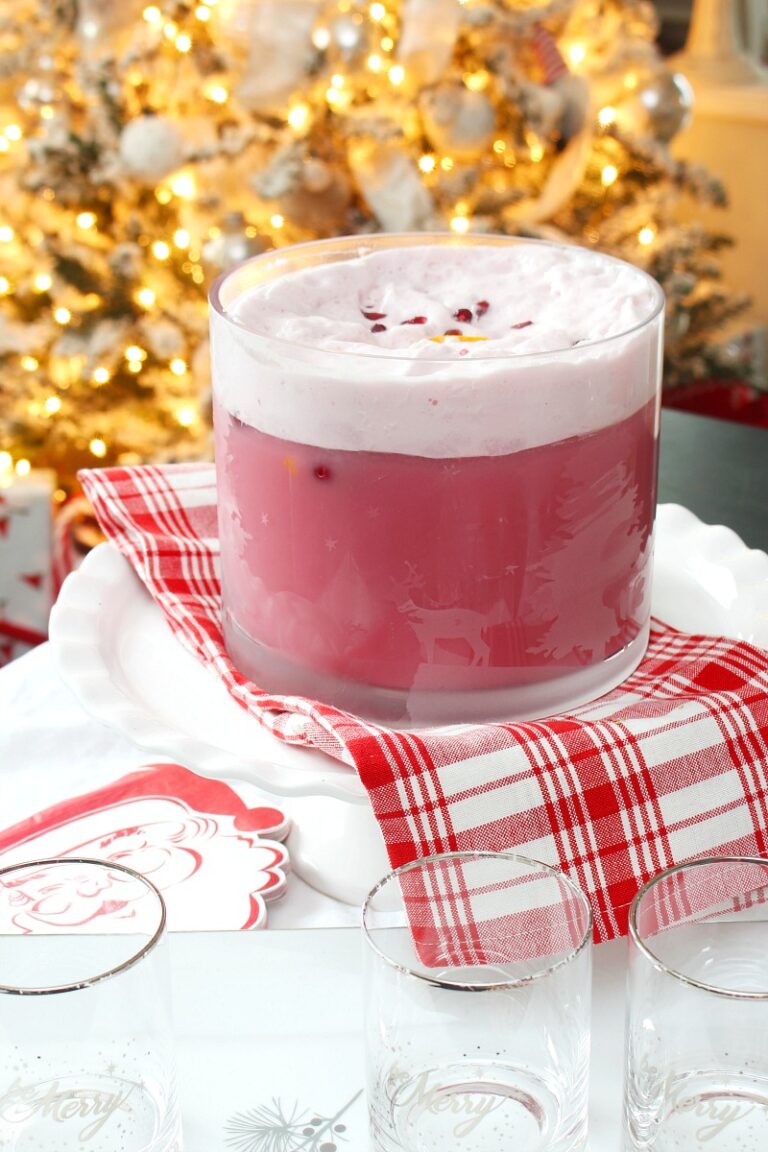 Holly Jolly Christmas Sherbet Punch - Clean and Scentsible