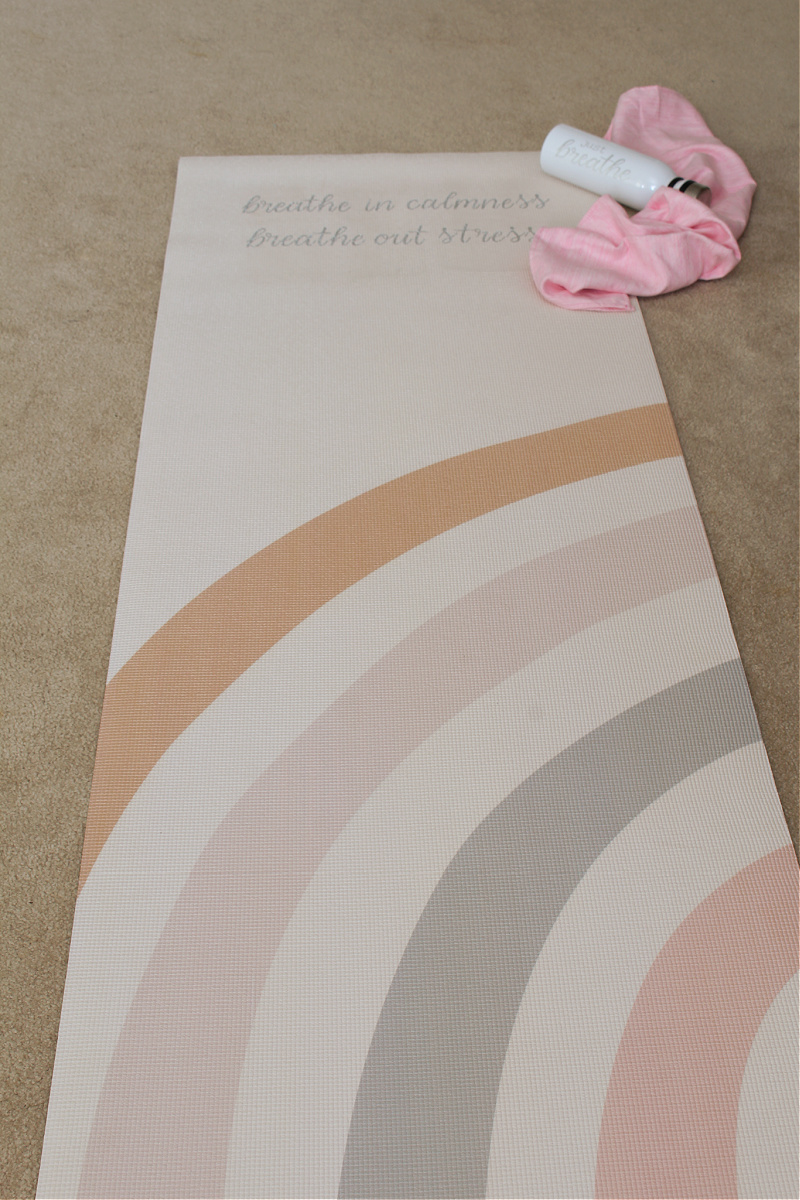 DIY Custom Yoga Mat and Accessories for Self-Care at Home - Clean