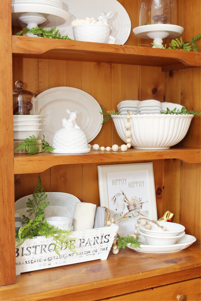 Pretty Easter Display - Hutch Styling - Clean and Scentsible