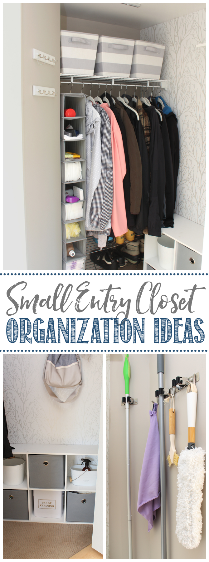 How To Organize an Entry Way Closet / Make the Most of an Awkward