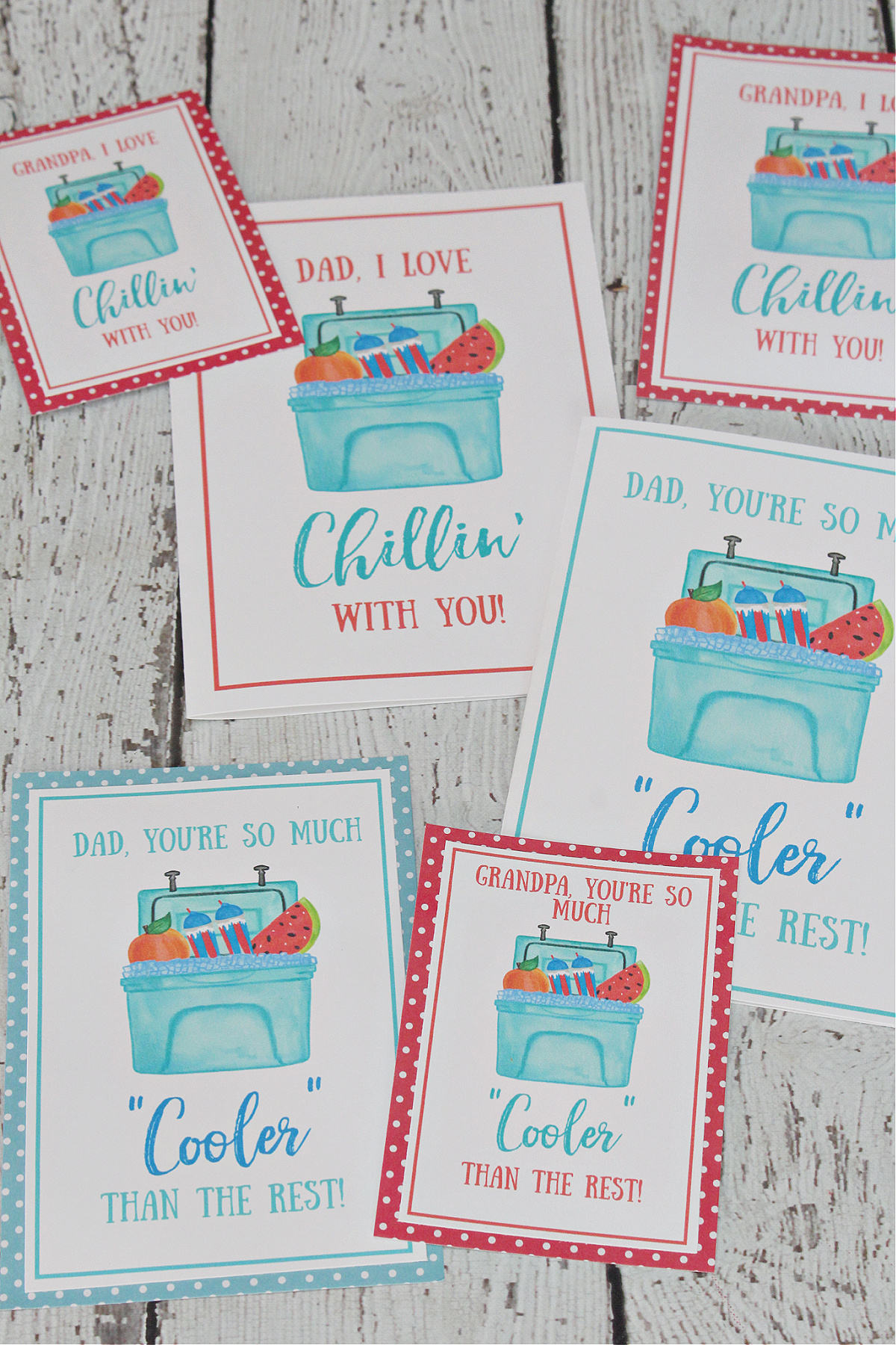 DIY Red Gift Basket  Free printable red themed gift tags!