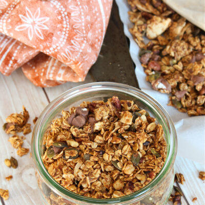 Homemade Pumpkin Spice Granola - Clean and Scentsible