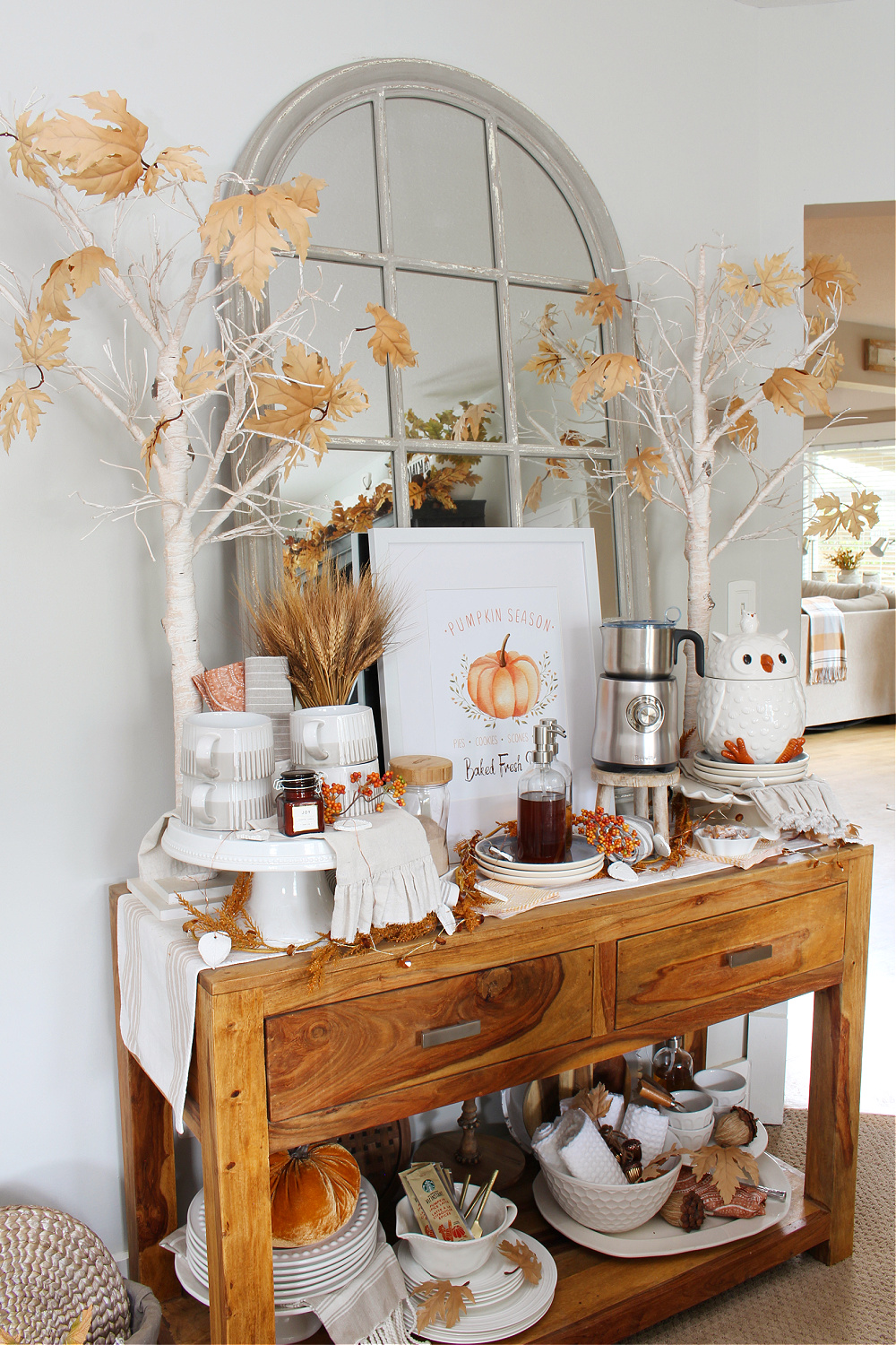 Cozy Fall Dining Room Decor - Clean and Scentsible