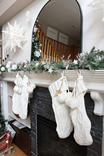 Winter Wonderland Christmas Mantel Ideas - Clean And Scentsible