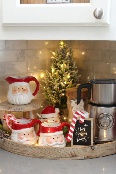 Festive Red and White Christmas Kitchen Decor Ideas - Clean and Scentsible