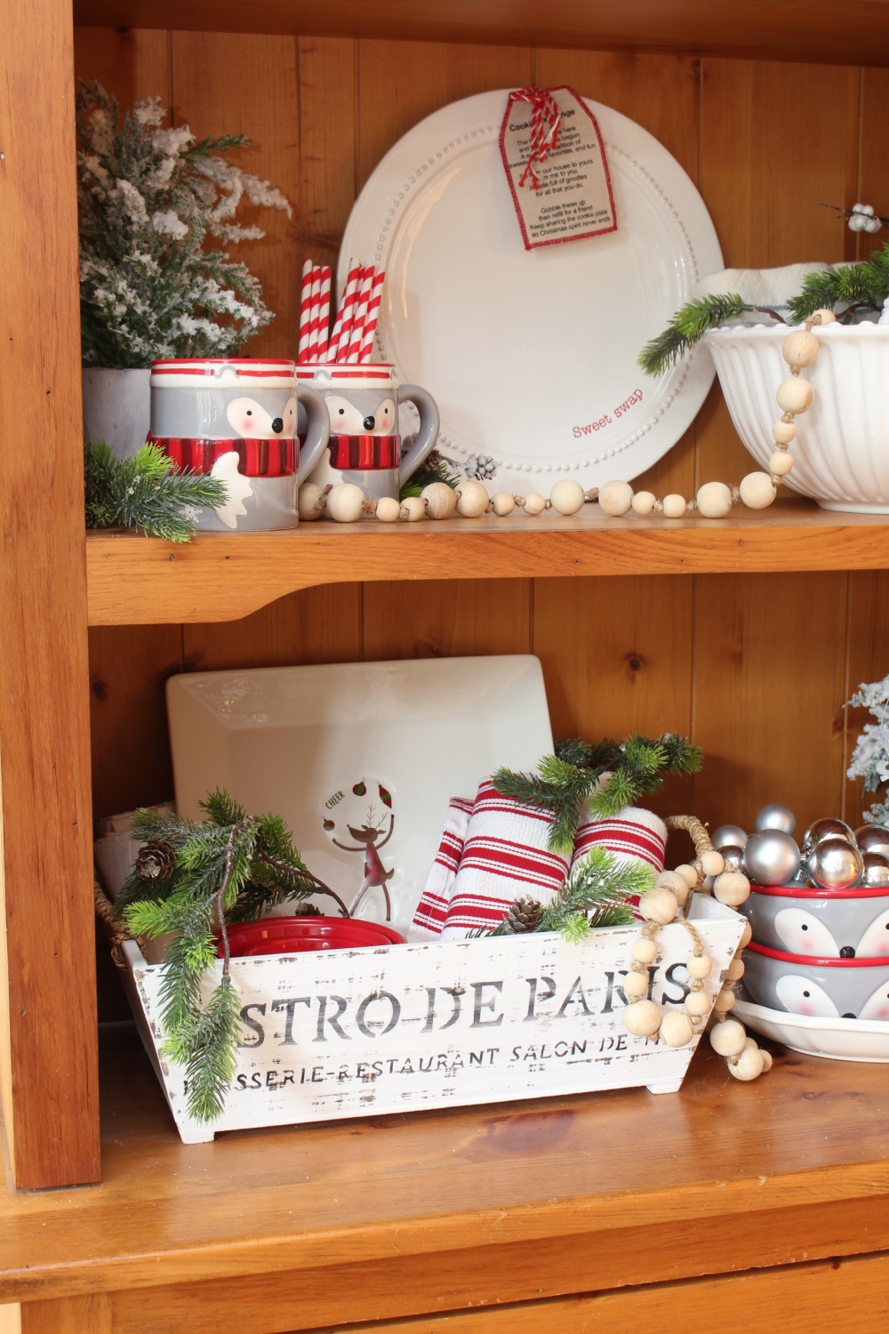 Festive Red and White Christmas Kitchen Decor Ideas - Clean and Scentsible