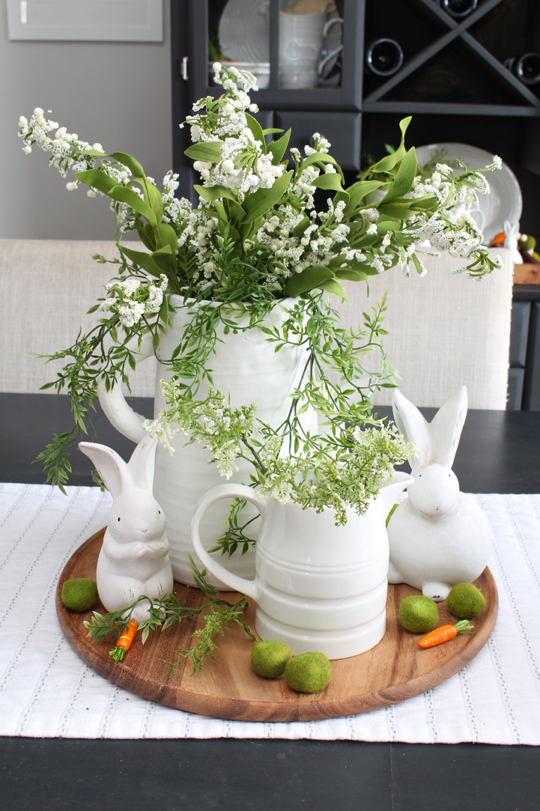 Easy Spring Dining Room Decor - Clean and Scentsible