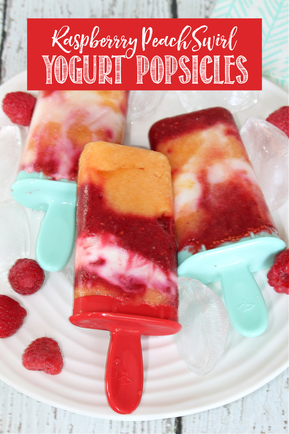 Peaches and Cream Yogurt Popsicles - Making Thyme for Health